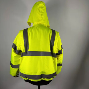 Custom Label <b>Worker</b> Uniform Polyester Waterproof Windproof Reflective Stripes Hi Vis Safety <b>Jacket</b> Pants - Product Image 4