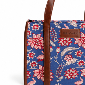 Bolso de hombro con estampado floral rojo, correa roja desmontable y solapa frontal para mujer - Product Image 3