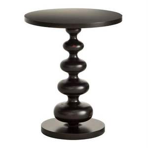 Table basse de style casting, finition noire, pour la maison, le salon, les villas, usage décoratif, table basse de forme ronde - Product Image 4