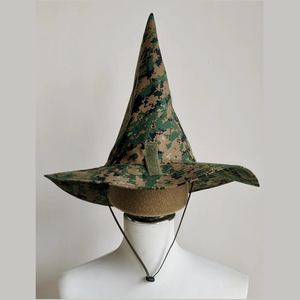 Sombrero de Bruja Unisex Ajustable con Estampado de Camuflaje para Uso en Exteriores, Estilo Casual de Primavera/Verano, Material de Lona de Poliéster - Product Image 4