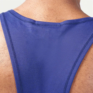 Camiseta Deportiva de Punto de Algodón y Elastano con Cuello Redondo para Hombre, Chaleco Musculoso sin Mangas, Impresión Personalizada, Transpirable - Product Image 5