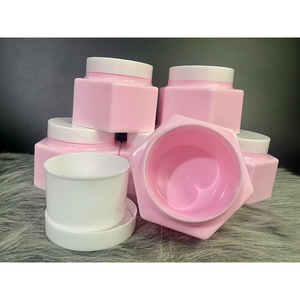 Emballage de pot de crème cosmétique vide en plastique de forme hexagonale ODM OEM pot HDPE à paroi unique pour la fabrication de Pavico Vietnam de crème pour le corps - Product Image 6