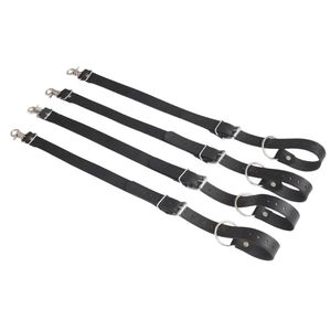 Harnais de retenue en cuir du poignet au dos avec ajustement réglable et boucles métalliques - Product Image 2