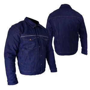 Veste en jean classique pour homme, couleur unie, col rabattu, coupe classique, coton lavé, vêtement d'extérieur décontracté, style automne - Product Image 3