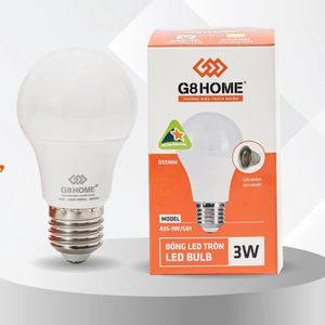 Ampoules LED 3W en gros, ampoules LED DOB économiques, boîtier en aluminium SKD, culot B22/E27, IRC83, 20000 heures, 6500K/3200K, fabriquées au Vietnam - Product Image 1