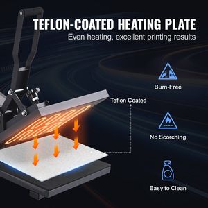 Pressa a Caldo Digitale di Qualità Industriale, Riscaldamento Rapido e Alta Pressione per Stampa a Sublimazione su Magliette 15 X 15 - Product Image 5
