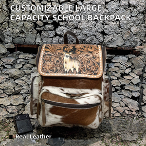 Mochila Táctica Multifuncional de Cuero Genuino para Exteriores y Escuela, Impermeable, con Curva Fisiológica en la Espalda, Logotipo Personalizado, Poliéster - Product Image 2