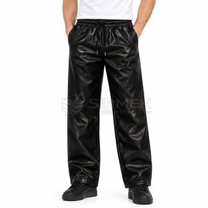 Nuevo Diseño Personalizado de Pantalones de Cuero para Hombre con Corte Ajustado para Motociclismo, Moda Diaria y Producción en Masa - Product Image 4