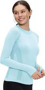 Custom <b>Women</b> <b>Long</b> Sleeve Yoga Tops OEM ODM Manufacturer Seamless Workout <b>Shirts</b> Fitness Gym Sports Tops Athletic Activewear - Product Image 5