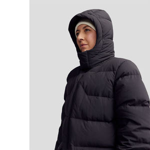 Chaqueta de plumón impermeable y cortavientos para mujer, gruesa, de invierno, con capucha, para exteriores, talla grande, al por mayor, abrigo acolchado cálido - Product Image 5