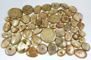 Natural Yellow Sapphire Loose Gemstone Polished Mix Shape Cabochon Making Jewelry wholesale price - Product Image 3