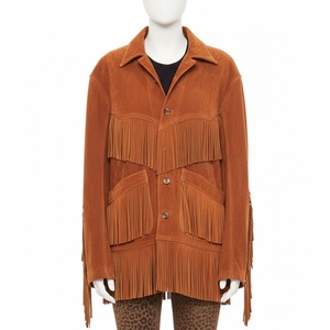 2026 Customizable Women's Western Style <b>Long</b> Sleeve <b>Leather</b> <b>Jackets</b> Plus Size Fashion Accessory for women OEM Serviced - Product Image 1