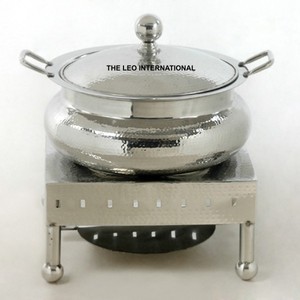 Recipiente para calentar comida de acero inoxidable, de diseño comercial y creativo, con un acabado resistente y brillante, adecuado para banquetes y hoteles. - Product Image 5