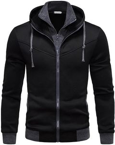 เสื้อฮู้ดซิปผู้ชายพรีเมียม สีพื้น อุ่นสบาย - Product Image 1