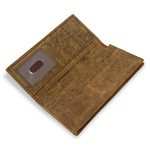 Genuine Leather Fashion Long <b>Wallet</b> for Women | Vintage Handmade Cash & <b>Card</b> <b>Holder</b> with Multi-Slot Fold Design. - Product Image 2