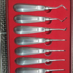 ชุดเครื่องมือถอนรากฟันสแตนเลส 11 ชิ้น ไม่ผ่านการฆ่าเชื้อ ใช้ซ้ำได้ สำหรับการผ่าตัดทางทันตกรรม เครื่องมือแพทย์สำหรับถอนฟัน - Product Image 2