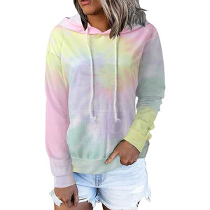 Sudaderas con capucha Tie Dye transpirables al por mayor, último estilo, sudaderas con capucha Tie Dye de color sólido, sudaderas con capucha Tie Dye personalizadas para mujer - Product Image 4