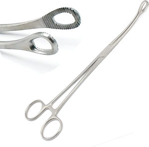 C-Shape Jaw Chest Forceps Long Jaw 15.2cm Overall Length 26.5cm Thoracic <b>Instrument</b> ZETOMEDPRO - Product Image 3