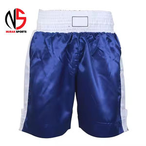 Équipement sportif actif personnalisable, short de basketball/boxe respirant avec logo sur le devant |   Tissu de performance à coupe ample pour la salle de sport et le MMA - Product Image 5