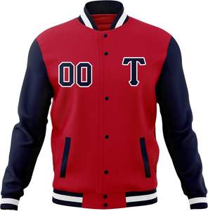 เสื้อแจ็คเก็ตวาร์ซิตี้สีเหลืองแดงสำหรับผู้ชาย พิมพ์ลายตัวอักษร T ด้านหน้าแบบรีดร้อน พร้อมปักชื่อและหมายเลขตามสั่ง สไตล์เพรปปี้ เสื้อคลุมสำหรับฤดูใบไม้ร่วง - Product Image 5