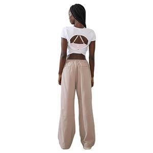 Pantalones Cargo de Algodón 100% para Mujer, Estilo Urbano, Alta Calidad, Venta al Por Mayor, Personalizados, Tallas Grandes, Ropa de Trabajo Ligera, Talla Regular - Product Image 3