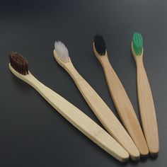 Wholesale Sustainable Bamboo <b>Toothbrushes</b> Organic Charcoal Infused Bristles Bio Degradable <b>Toothbrush</b> for Hotel Amenity Bulk - Product Image 3