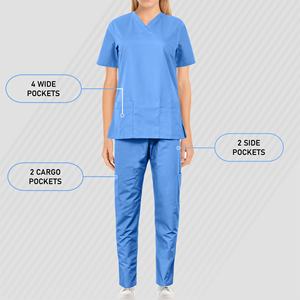 Tenue Médicale Femme 2026 – Blouse d'Infirmière et Vêtements de Travail Hospitaliers Doux, Respirants et Extensibles – Personnalisables OEM, Marque Privée, Fournisseur d'Usine - Product Image 5