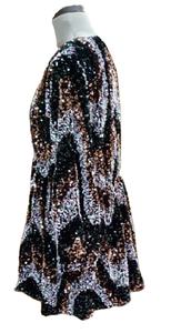 ชุดเดรสปาร์ตี้ผ้าฝ้ายสำหรับผู้หญิงผ้าคอตตอนมีซับในหลากสีดีไซน์คลื่น - Product Image 2