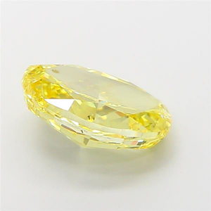 Diamant de laboratoire jaune intense de qualité supérieure, certifié CVD, taille ovale, étincelant, pierre précieuse non montée pour la création de bijoux haut de gamme sur mesure - Product Image 2