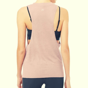 Camiseta sin Mangas Rosa, Transpirable, de Secado Rápido, Ajustada, para Mujer, para Gimnasio, Yoga, Uso Casual - Product Image 3