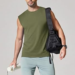 American-style Retro Sleeveless Vest for Men, Pure Cotton Vest, Summer Loose and Casual Top, Large Size - Product Image 5