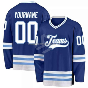 Ice Hockey Jersey Designed With Reinforced Elbows And Loose <b>Men</b> 100% Polyester Printed Shirts & Tops Quick Dry Breathable - Product Image 3