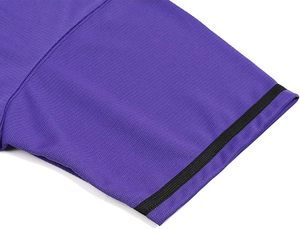 Camiseta de Béisbol Unisex Morada de Manga Corta con Botones al Frente, Color Sólido, Absorbente de Humedad, Poliéster, Ropa Deportiva para Adultos, Todas las Temporadas - Product Image 5