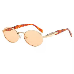 Fashion Elliptical Punk Sunscreen sun glasses Luxury Retro UV Resistant Women's <b>Sunglasses</b> Factory Wholesale Price 2025 - Product Image 6