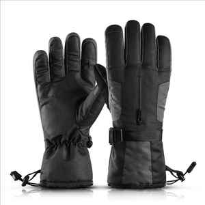 Outdoor Snow Racing Winter Thermal <b>Ski</b> Gloves Windproof Leather <b>Ski</b> Mittens High Quality Snowboard With Custom Logo - Product Image 3