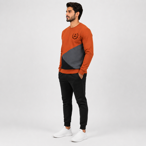 Construction légère Coupe athlétique confortable Détails côtelés Sweat-shirt de sport pour homme Tissu respirant en polyester et coton - Product Image 4