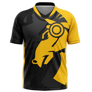 Maillot de jeu personnalisé pour l'e-sport, uniforme d'équipe, t-shirt imprimé par transfert thermique, 100% polyester respirant, écologique, séchage rapide, unisexe - Product Image 3