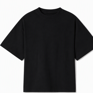 T-shirt jaune à manches courtes et col rond pour homme, coupe classique, décontracté, couleur unie, en coton tricoté, design uni teint - Product Image 3