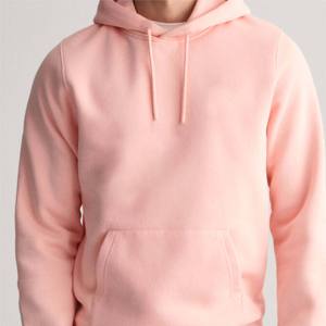 Sudadera con Capucha de Felpa de Algodón y Poliéster Rosa Claro Personalizada, Fabricante OEM ODM, Ropa Casual Unisex, Logotipo Personalizado, Venta al Por Mayor - Product Image 2