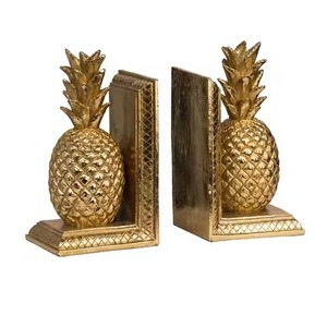Trending Modern Wooden Bookends 2Pcs Sculptural Irregular Design Handcrafted Decorative Book Ends For <b>Office</b> - Product Image 6