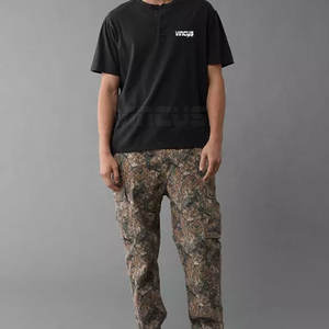 Chemises Henley pour hommes à manches courtes avec logo personnalisé, confortables, durables, légères, style streetwear - Product Image 6