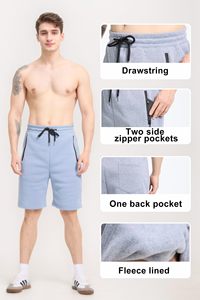 New Breathable Style Short Custom Logo Acid Washed <b>Distressed</b> Plus Size Casual Blank <b>Top</b> Premium Quality Sweat Shorts for Men - Product Image 4
