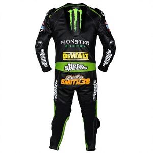 Combinaison de course moto Bradley Smith MotoCP Racing Suit Ramaha, combinaison de course moto une pièce, armure professionnelle de niveau 2 CE, combinaison/Traje - Product Image 2