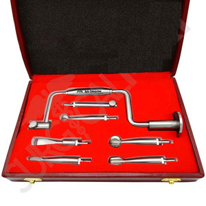 Hudson Brace <b>Hand</b> <b>Drill</b> Set Orthopedic Surgical Instruments Professional Bone Drilling System with Free Wooden Mahersi Base - Product Image 1