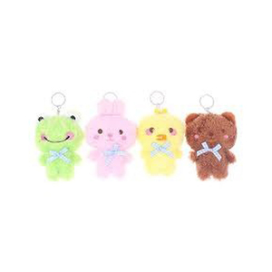 Porte-clés en peluche mignon, pendentif animal de dessin animé, jouet doux, ours, canard, lapin, grenouille, forme 3D, pour Pâques - Product Image 1