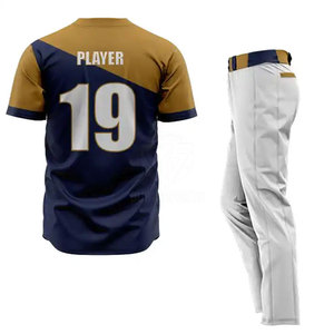 Vêtements de sport, couleur et design personnalisés, uniforme de baseball, vêtements d'équipe, nouvelle arrivée, vente chaude, uniforme de baseball respirant - Product Image 2