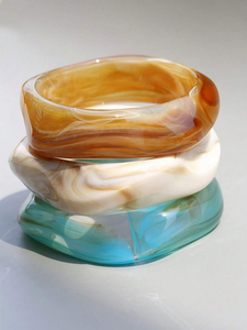 Hot Selling Eco-Friendly Handmade Romantic <b>Indian</b> Design Resin <b>Bangles</b> Best Price Fashion for Weddings - Product Image 3