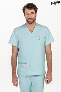 Men's V Neck Medical <b>Scrub</b> Set Hospital Uniform ODM 4 Way Stretch Woven Breathable Washable Wrinkle Resistant Nursing Needle - Product Image 3