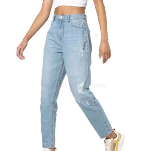 Pantalones Vaqueros Premium Personalizados para Mujer, Estilo Moderno con Tela Resistente y Fabricación Directa de Fábrica - Product Image 4
