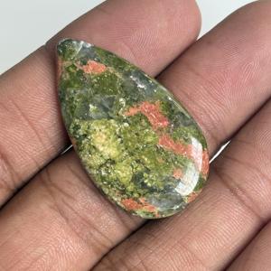 Cabujones de Jaspe Unakita Natural, Cristal Verde en Forma de Pera, Tamaños y Formas Variadas, Piedras Preciosas para Joyería, Lote a Granel - Product Image 5